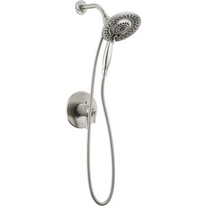 Delta Faucet Saylor 17 Series Brushed Nickel Shower Valve Trim Kit with In2ition 2-in-1 Shower Head with Handheld Spray, Shower Faucet, Shower Head Handle, Stainless T17235-SS-I (Valve Not Included)