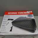 George Foreman Family-Size Grill & Panini Press, Nonstick Ceramic Coating, Fat-Removing Slope, Adjustable Angle, Indoor/Outdoor Use