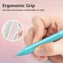 WRITECH Retractable Gel Ink Pens: Fine Point 0.7mm Assorted Color Soft Grip 8ct No Bleed & Smear Extra Smooth Writing Bullet Tip Colored Pen Set for Journaling Coloring