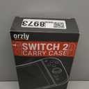 Orzly Case Compatible with Nintendo Switch 2  Protective Travel Carry Case with Screen Padding, Game Card & microSD Slots, Zipped & Open Pockets for Accessories  7.9" Gift Boxed (Red)