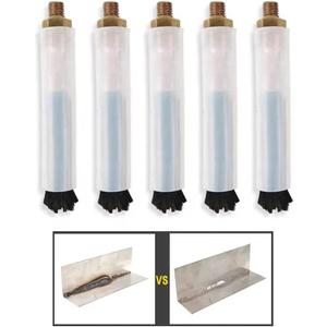 Weld Bead Cleaning Brush M8 5PCS, Copper Head Weld Brush for Welding Bead Seam Polishing Machine - Weld Cleaning Accessories