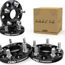 4pc 15mm Hubcentric Black Wheel Spacers 5x4.5 (67.1mm CB) 12x1.5 Stud Compatible with Genesis Tiburon Veloster Optima Soul Mazda 3 5 CX-7 Miata MX-6 RX-7 RX-8 Protege Compass Patriot Evo8 9 10 Eclipse