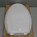 Toilet Seat, Elongated Toilet Seat with Toddler Seat Built in, Potty Training Toilet Seat Elongated Fits Both Adult and Child, with Slow Close and Magnets- Elongated (White)