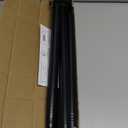 Thestoa Shower Curtain Rod Adjustable 43-92 inch, 1"Diameter Spring Tension Curtain Rod No Drill, Anti-Rust Non-Slip Shower Rod, Black Shower Curtain Rod for Bathroom Tension