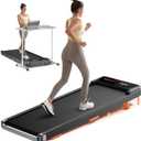 Walking Pad,Treadmill with Incline for Home Office, 2.5HP Portable Under Desk Treadmill with 265 Lbs Capacity,Remote Control, Led Display (Deep Black)