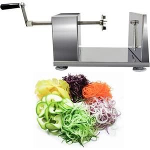 Vegetable Spiralizer Zucchini Noodle Maker for Healthy Industrial Quality Vegetable Slicer for Veggies, Potato Cutter, Zoodle Maker, with Strong Suction Cup Spiral Vegetable Cutter Slicer