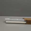 LazBlinds No-Drill Cordless Zebra Blinds - Dual Layer Light Filtering & Room Darkening, Free-Stop Lift, Easy Install, Day & Night Privacy with Valance for Window 26" W x 72" H, White