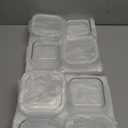 16PC Square Glass Storage Containers With Lids, 2 Cup Square Glass Food Containers With Lids, BPA free Small Meal Prep Bowls for leftovers, Dishwasher, Freezer Safe (8 lids & 8 Containers)