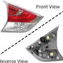 Left Inner Tail Light Replacement For 2014 2015 2016 Nissan Rogue NI2802103 265554BA1A Driver Side Rear Inner Brake Tail lamp