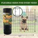 Black PVC Coated Chicken Wire Fencing 2 Inch x 3 Inch 48 Inch x 50 Ft 16GA Welded Wire Fence, Garden Border Fencing Roll Vinyl Coating Metal Wire Mesh for Yard Dog Vegetable, Vegetable Poultry Netting