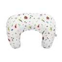 Boppy Nursing Pillow - Ergonomic Bottle & Breastfeeding Pillow with High, Firm, Large Area, Water-Repellent Cushion with Washable Cover; Baby Safety Alliance Verified - Neutral Plants and Animals