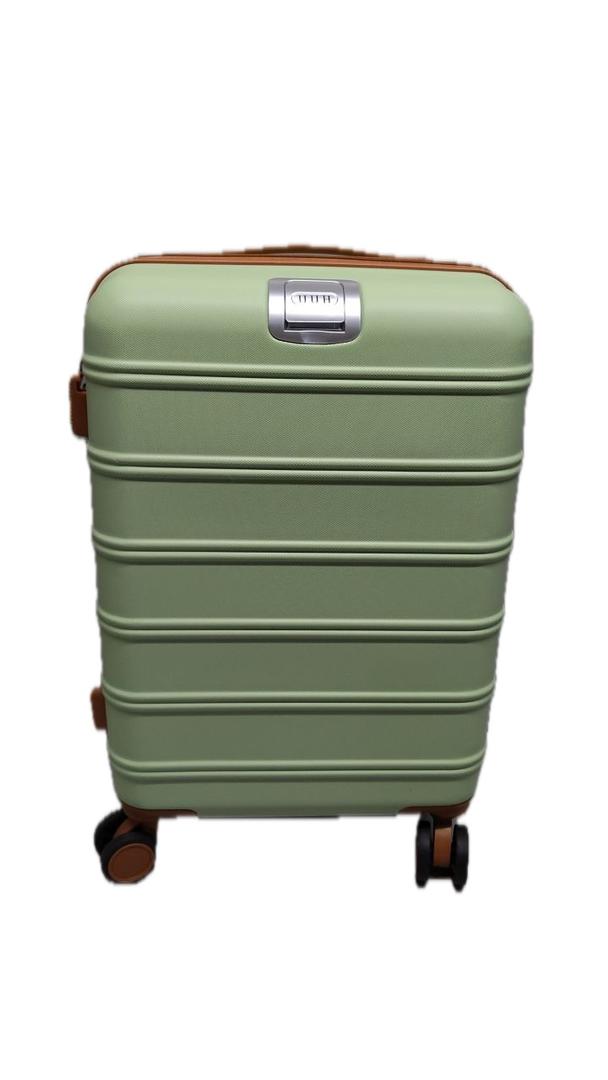 Carry on Luggage Airline Approved, 20 Inch Expandable Hardside Suitcases with wheels, Abs+Pc Harshell Spinner Luggages with Tsa Lock, Green