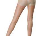 LUCKELF Women's Sexy Sparkle Rhinestone Pantyhose With Golden Silk Tights Sheer Opaque (W02-back Seam-nude)