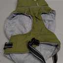 Lelepet Warm Dog Coat Reflective Fleece Vest Waterproof Dog Jacket with Adjustable Buckle Hook & Loop Windproof Cold Weather Coats for Small Medium Large Dogs, Army Green, M