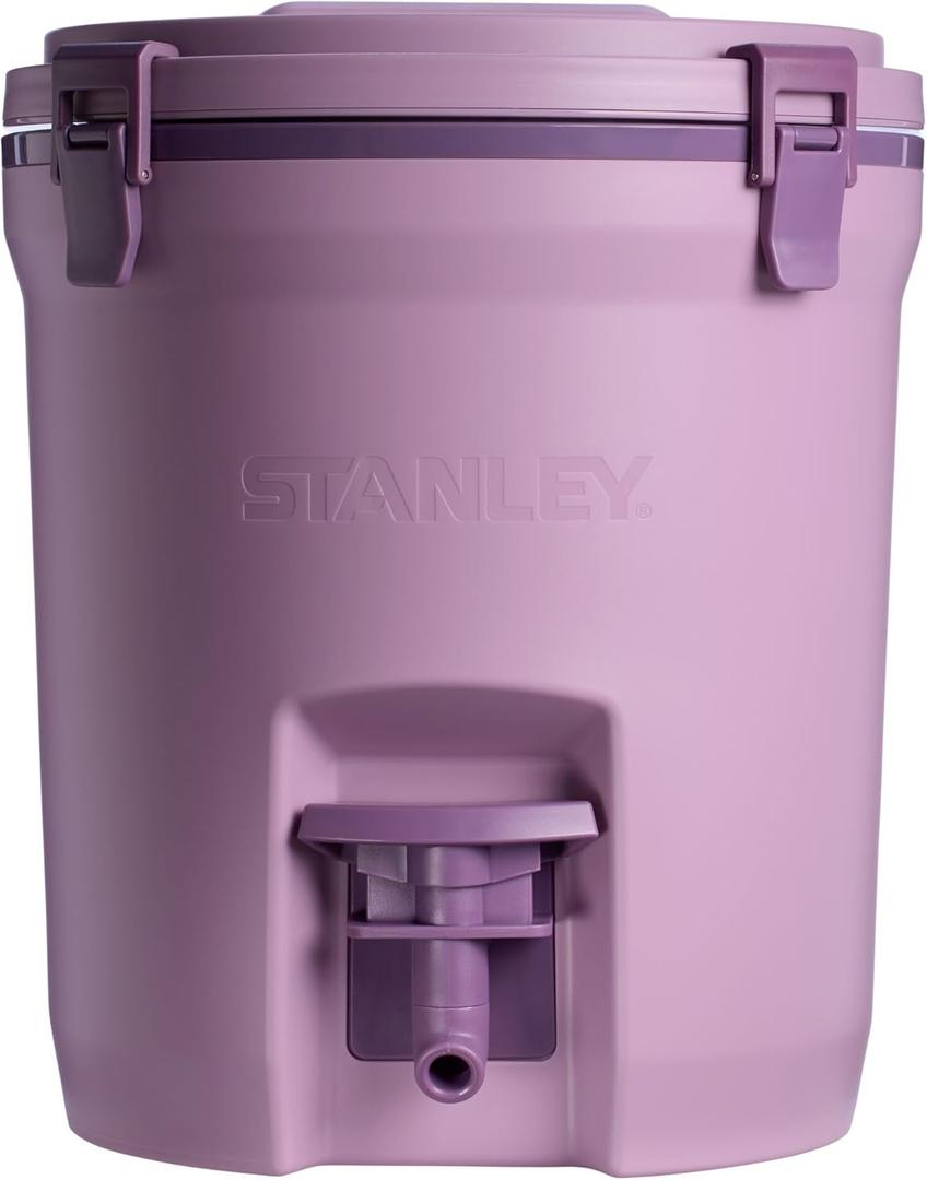 STANLEY Adventure 2 Gallon Fast Flow Water Jug, Ice Water Dispenser, Insulated Beverage Cooler with Easy Pour Spigot and Latched Foam Lid (Lilac)