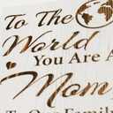 Wooden Box Sign Home Rustic Farmhouse Engrave Wood Block Plaque Office Desk Decor Sign for Shelf 5.9 x 9.0 Inches