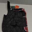 Kuoser Waterproof Dog Coat, Reversible Dog Jacket for Small Dogs, Adjustable Durable Doggie Winter Coat Warm Cozy Puppy Cold Weather Apparel from Small to Large Breed, Red S (Small (Pack of 1))