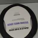 Skechers Steering Wheel Cover, Memory Foam Car Steering Wheel Cover,14.5-15inch Anti-Slip Safety Comfortable Desgin, Universal Accessory for Diverse Cars, Truck,SUV (Black & Black)