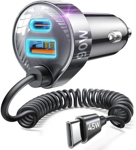 LISEN 90W for iPhone 17 16 15 Pro Max Car Charger USB C Fast Charging,Super Fast for iPhone 15 16 17 Pro Car Charger Type C Adapter Fit iPhone 17 16 15 Air ProMax Plus,Samsung Galaxy S25/24,Android