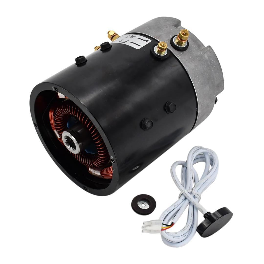 36V 19T Electric Motor 73124-G08 73124-G01 73445-G02 DE2-4007 Compatible with EZGO TXT PDS DCS KDS Golf Cart 2000-UP with ZQS36-3.0C-T DC SepEx Motor Compatible with Yamaha G9 G14 G16 Golf Cart