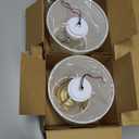 2 Pack Cordless Table Lamp, Rechargeable Desk Lamp with Fabric Shade, Battery Operated Lamp 3 Color Stepless Dimming, Small Touch Bedside Lamp Home Decor for Dining, Counter (Brushed Gold)