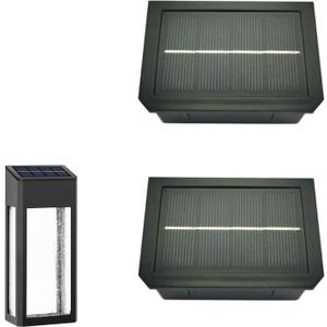 2 Pack Solar Light Replacement Top for Outdoor Fence Lights and Wall Lights, Solar Light Inserts 10Lumens Waterproof, 2 Lighting Mode - Color Changing and Warm White