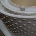 LE TAUCI Ceramic Pots for Plants, 10/8/6 Inch Indoor Planters with Draiange Hole, Silicone Plug & Mesh Pad, Modern Rasied-Dots Pots for Home Office, Set of 3, Glossy, Arctic White