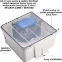 NovelBee 750 GPH Boat Marine Shower Sump Pump Drain System Kit,12V Multiple Inlet Ports Built-in Automatic Bilge Pump