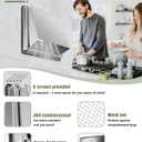 Upgraded 4" Stainless Steel 304 Dryer Vent Cover Outdoor - Rubber Cushioned Non-Return Flap (Noise Reduction) Air Vent with Built-in Fly Screen & 6 Screws for Bathroom Exhaust Vent Office Home