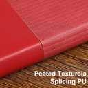 Lined Journal Notebook for Work College Ruled Note Book 7.2"x9.6" B5 PU Leather Daily Journaling 160 Pages for Women Men Writing Home School Supplies Business (Red) (08-Red-1pack)