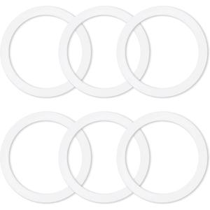 4 Pcs Gasket Seal Rings for Bialetti Moka Express Dama 6 Cups - Spare Food Grade Silicone Sealing Rings for Aluminium Stovetop Coffee Maker Pots (Better Than Rubber)