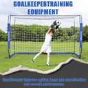 Soccer Goal,Soccer Net,Soccer Goals for Backyard,with Bow Frame,Collapsible Metal Base and Agility Ladder