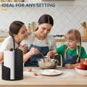 Paper Towel Holder Countertop with Wood Round Base and Iron Holder,Holds Mega Roll,Holder Stand for Kitchen Roll Organize,Wooden Paper Towel Holder for Kitchen Dining Table Home Decor