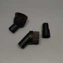 3PCS Horse Hair Brush Vacuum Attachment Set - Black Round Horse Hair Vacuum Attachments & Brushes - Shop Vac Brush Attachment for Most Vacuum Cleaners Accessories - 1 1/4" Vacuum Attachments Included