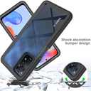 Case for Xiaomi Redmi Note 11 5G 21091116AC,Anti-Fall and Shock-Absorbing Protective with Screen Protector Case for Xiaomi Redmi Note 11T 5G 21091116AI / Poco M4 Pro 5G 21091116AG Case Blue