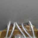 Modern LED Chandelier, Chrome Hanging Pendant Lights, Easy Install Suitable for Dining Room Living Room Bedroom Kitchen and Corridor (10 Light, Silver)