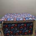 100% Cotton Lining Portable Foldable Toddler Travel Bed - Soft Foam Floor Bed with Washable Cover, Safe and Comfortable Toddler Crib, Ocean Blue