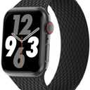 Silicone Braided Solo Loop Compatible with Apple Watch Band 38mm 40mm 41mm 42mm 44mm 45mm 46mm 49mm, Stretchy Elastic Sport Strap Compatible for iWatch Series 10/9/8/7/6/5/4/3/2/1/SE/Ultra/Ultra 2
