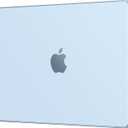 EooCoo Compatible with MacBook Air 13 inch Case M5 2026-2022 M4 M3 M2 A3449 A3240 A3113 A2681, Upgrade Matte, Scratch Resistant, Sturdy Protective Hard Shell for Mac Air 13.6 inch Case, Sky Blue Clear