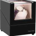 TRIPLE TREE Single Watch Winder for Automatic Watches, with Super Quiet Japanese Motor, 4 Rotation Mode Setting, Flexible Plush Pillow Fit Lady and Man Watches (Piano Black)