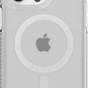 Tech21 Evo Crystal case for iPhone 15 Pro Max - Compatible with MagSafe - Impact Protection Case with 15x Military Standard Rating - White Titanium