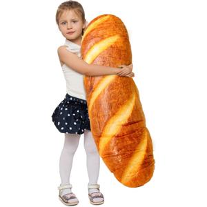 40" Giant Bread Plush Baguette Pillow 3D Simulation Funny Body Pillow Food Plush Christmas Stuffed Toys for Girls Boys