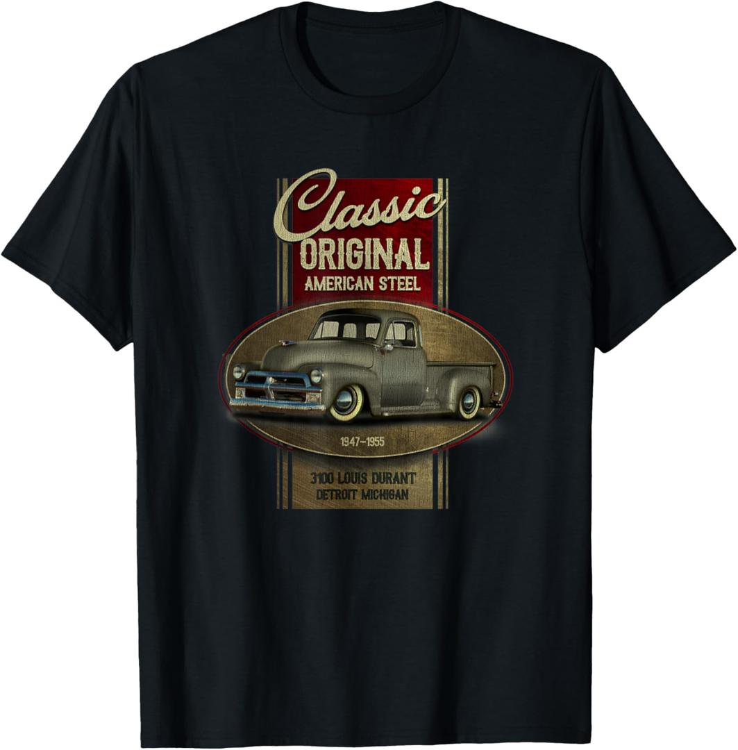 Vintage Classic Original American Old Pickup Truck 1940s Car T-Shirt,  Size L 