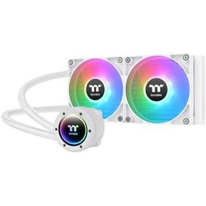 Thermaltake TH240 V2 ARGB Sync/AlO Liquid Cooler/Fan 120mm*2/PWM 500~2000 RPM/Mirror Waterblock/MB ARGB Sync Control/White, CL-W364-PL12SW-A