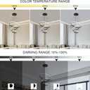 Dimmable Modern LED Chandelier, 3 Rings Black Pendant Light with Remote, 3000K-6500K Adjustable, 40W Ceiling Light for for Dining Room, Living Room, Foyer, Entryway, Kitchen Island, Bedroom