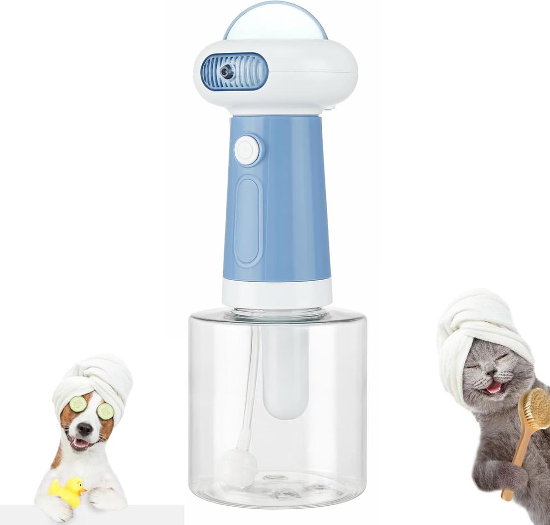 WINB Electric Dog Cleaning Foam Machine Sprayer, Electric Dog Shampoo Dispenser,IPX7 Cat Shampoo Sprayer,Pet Bath Supplies Automatic Foaming for Dog Deep Cleaing, for Bathroom & Kitchen
