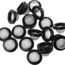 Hose Filter Net 20PCS Seal O Ring Hose Rubber Washers Gaskets with 304 Stainless Steel 60 Filter Screen for 1/2 Inch Shower Head
