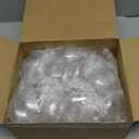 Patelai 24 Pcs Plastic Flat Disc Ornaments for Crafts 3.15" DIY Fillable Hanging Ornament Christmas Tree Ball for DIY Crafts Holiday Xmas Tree Home Decor (Sliver,Oblate Spheroid)