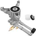 RMW22G24-EZ Vertical 7/8" Shaft Power 2400 PSI 2.2 GPM AR High Pressure Washer Pump with Easy Start Valve Thermal Relief Valve Triplex Plunger Pump, Aluminum