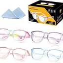 KeeiZoes Safety Glasses Anti Fog Goggles For Women, Nurses Protective Eyewear Blue Light & UV Blocking Eye Protection Glasses